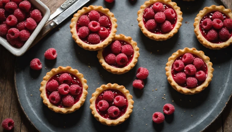 recette tartelette au framboise
